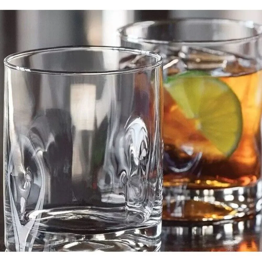 Libbey Intuition 11.75‎ Ounce Double Old-Fashioned Glass Set 4 Cocktail Glasses